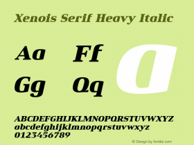 Xenois Serif Heavy