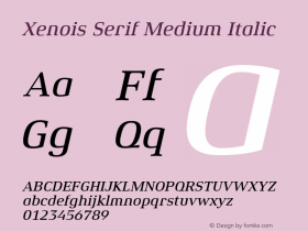 Xenois Serif Medium