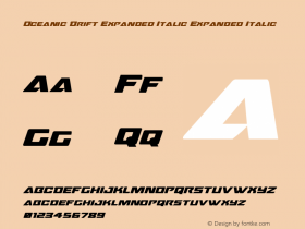 Oceanic Drift Expanded Italic