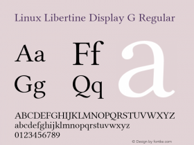 Linux Libertine Display G