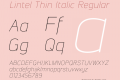 Lintel Thin Italic