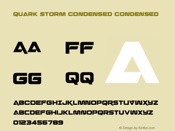 Quark Storm Condensed