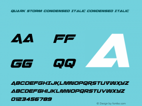 Quark Storm Condensed Italic