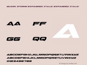 Quark Storm Expanded Italic
