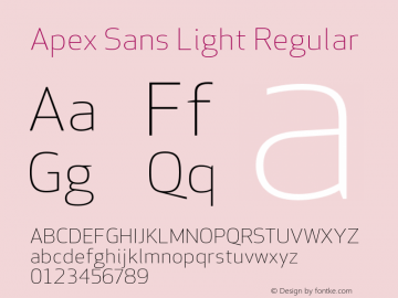 Apex Sans Light