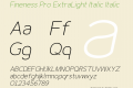 Fineness Pro ExtraLight Italic