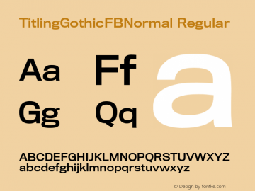 TitlingGothicFBNormal