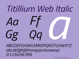 Titillium Web