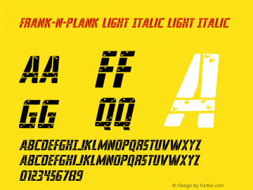 Frank-n-Plank Light Italic