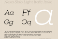 Nexa Slab Light Italic