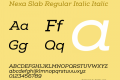 Nexa Slab Regular Italic