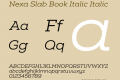 Nexa Slab Book Italic