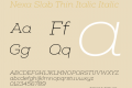 Nexa Slab Thin Italic