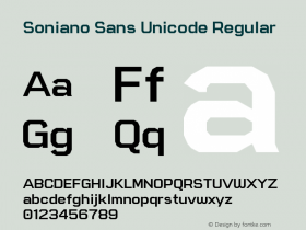 Soniano Sans Unicode