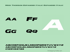 Modi Thorson Expanded Italic