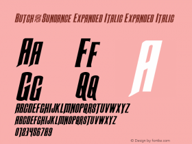 Butch & Sundance Expanded Italic