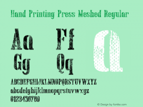 Hand Printing Press Meshed
