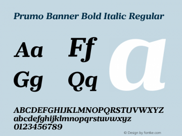 Prumo Banner Bold Italic