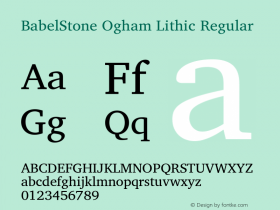 BabelStone Ogham Lithic