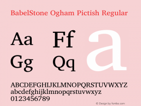BabelStone Ogham Pictish