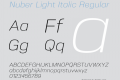 Nuber Light Italic