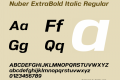 Nuber ExtraBold Italic