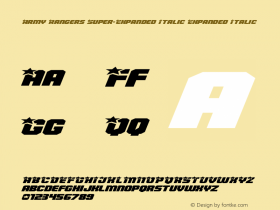 Army Rangers Super-Expanded Italic
