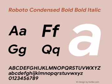 Roboto Condensed Bold