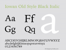 Iowan Old Style Black