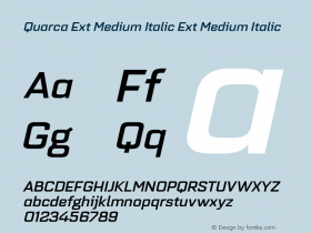 Quarca Ext Medium Italic