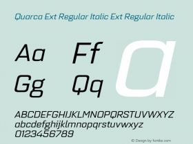 Quarca Ext Regular Italic