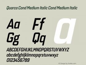 Quarca Cond Medium Italic