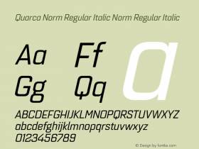 Quarca Norm Regular Italic