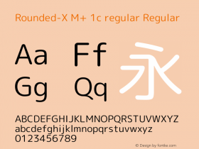 Rounded-X M+ 1c regular