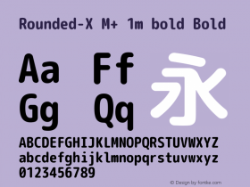 Rounded-X M+ 1m bold