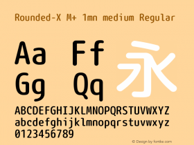 Rounded-X M+ 1mn medium