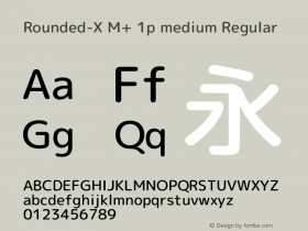 Rounded-X M+ 1p medium