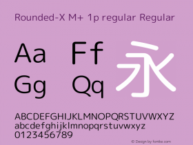 Rounded-X M+ 1p regular