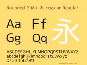 Rounded-X M+ 2c regular