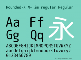 Rounded-X M+ 2m regular