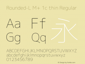 Rounded-L M+ 1c thin