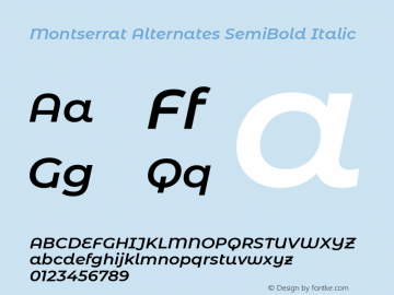 Montserrat Alternates