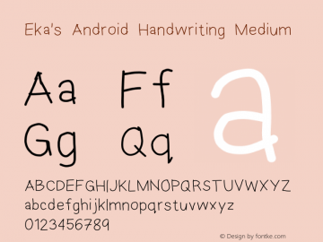 Eka's Android Handwriting