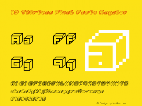 3D Thirteen Pixel Fonts