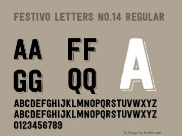 Festivo Letters No.14