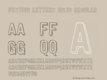 Festivo Letters No.13