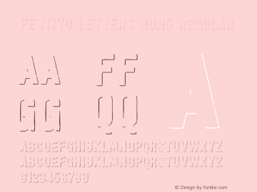 Festivo Letters No.15