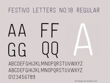 Festivo Letters No.18