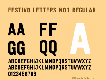 Festivo Letters No.1