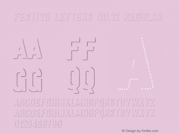 Festivo Letters No.12
